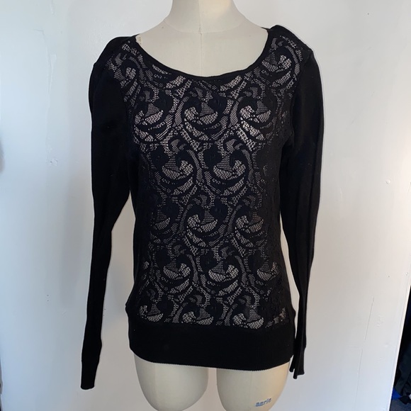Anne fontaine black sweater size 38 - Picture 2 of 6